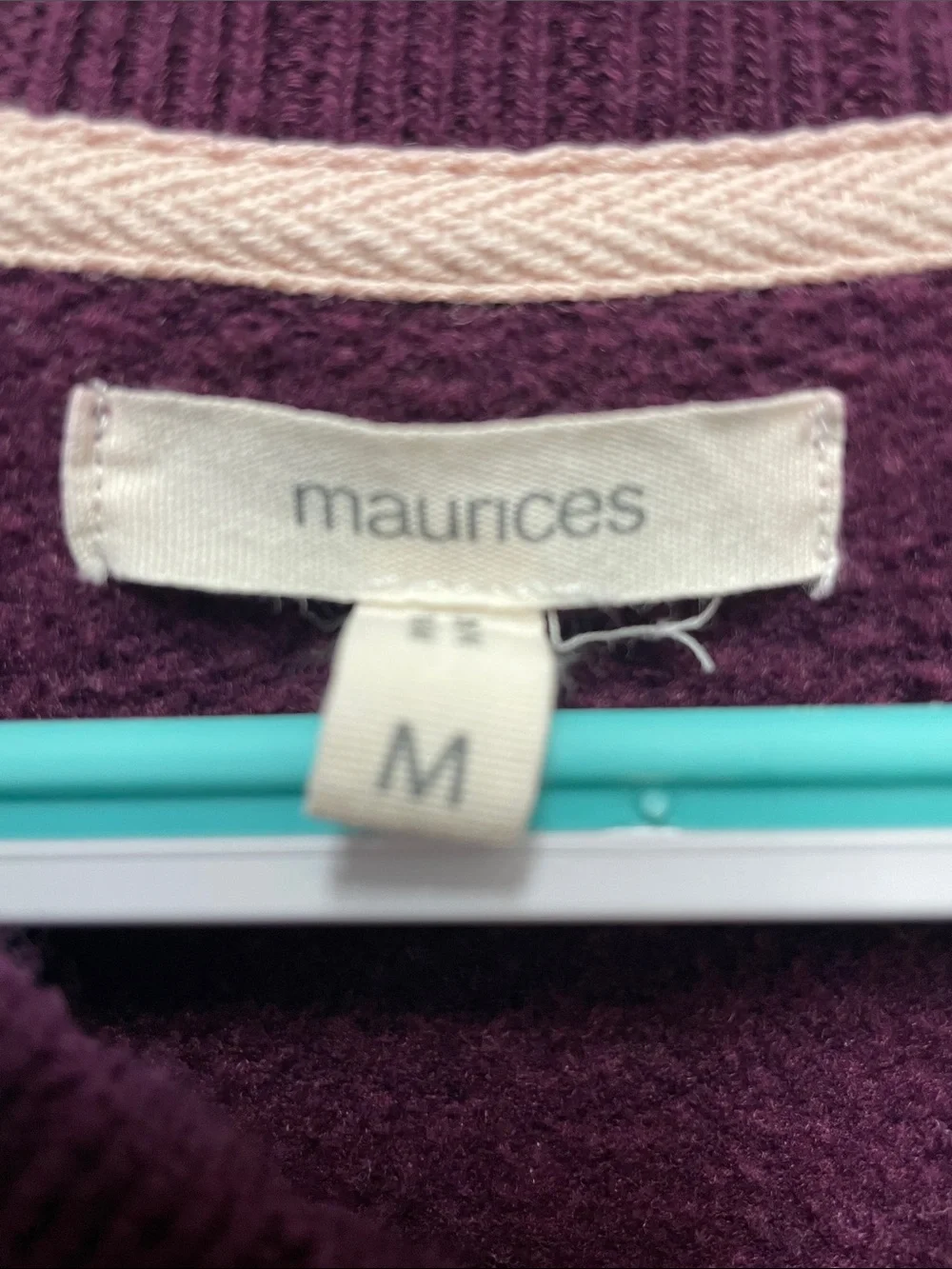 Maurices Plum V-Neck women’s Pullover Sweater